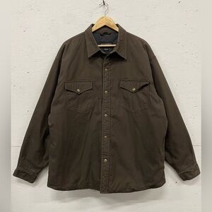Vintage Dakota Workwear Canvas Quilt Lined Jacket, Size XL, Brown